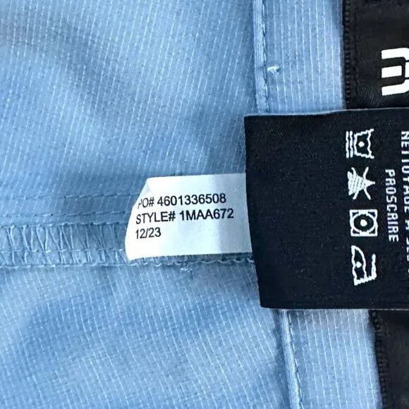 Travis Mathew Golf Chino Stretch Shorts Blue - Sz. 40 Men's Excellent Condition - Picture 8 of 10